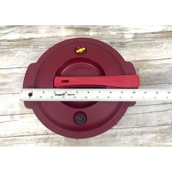 Tupperware 7643A-1 3L Microwave Pressure Cooker Red Durable Plastic Steamer - Picture 13 of 13
